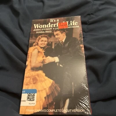 Vintage Frank Capra's "It's a Wonderful Life" Black and White VHS Tape - Image 1 of 3