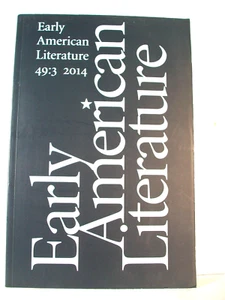 Frühe amerikanische Literatur - 48.3 2014 (brandneu) - Bild 1 von 5