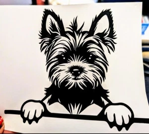 Yorkie Yorkshire Terrier Vinyl Decal - Picture 1 of 1