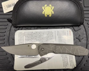 Spyderco folding knife Nirvana Peter Rassenti CPM-S90V with pouch - Picture 1 of 7
