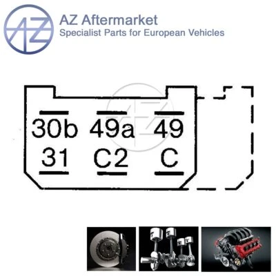 Fits Ford Transit 1991-2000 VW Transporter 1990-2003 AZ Indicator Flasher Unit - Image 1 of 4
