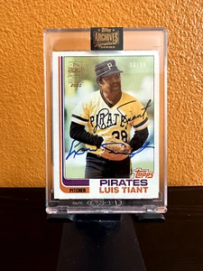 2022 Topps Archives Signature Serie aus dem Ruhestand Luis Tiant Auto #d/99 - Bild 1 von 2