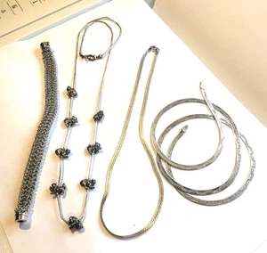 KBN KABANA STERLING SILVER animal Fetish NECKLACE LIQUID 22 in lot 60g - Picture 1 of 4