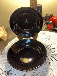 "Cuencos de sopa Waechtersbach con borde negro - juego de 2-8""" - Imagen 1 de 9