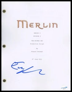 Eoin Macken "Merlin" AUTOGRAPH Signed Full 'The Wicked Day' Episode Script ACOA - Picture 1 of 2