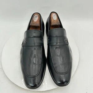 Salvatore Ferragamo Men Size 10 2E Black Leather Penny Loafer Dress Shoes - Picture 1 of 11