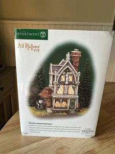 Dept 56 Halloween NIB All Hallows Eve Mordecai Mould Undertaker Dickens Village - Picture 1 of 7