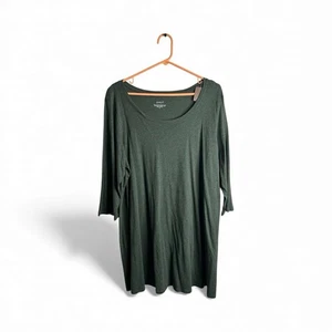 Pure Jill Damen Gr. XL Ballettärmel Tunika Langarm Grün Neu 5994 - Bild 1 von 6