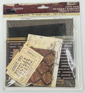 Seven Gypsies 1/4 Pfund Packung Vintage Reise Cardstock Stoff Ephemera Scrapbooking - Bild 1 von 2