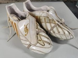 Adidas Predator Powerswerve TRX FG White Gold Football Soccer Cleat Beckham MYS5 - Imagen 1 de 12