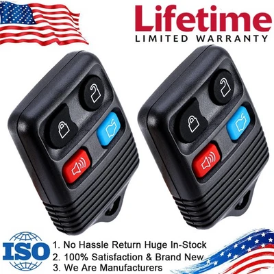 2x para 2002 2003 2004 2005 2006 Mercury Grand Marquis controle remoto carro chaveiro sem chave - Imagem 1 de 4