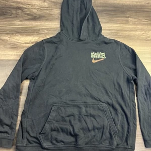 Nike Sweatshirt Adult XL Black Hoodie Just Do It Men - Picture 1 of 6