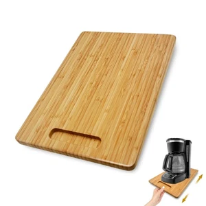 Bamboo Appliance Sliders for Espresso Machine Countertop Sliding Tray - Picture 1 of 7