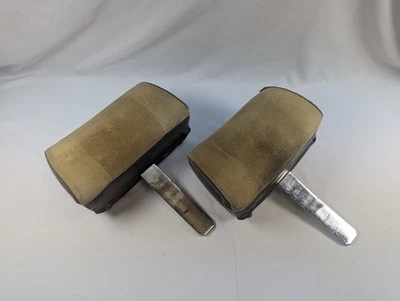 Par de reposacabezas de asiento delantero marrón Honda Accord 1982-1985 Foto 1 de 4