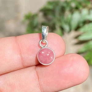 Natural Pendant 925 Sterling Silver Handmade Round Gemstone Necklace Boho Jewelr - Picture 1 of 45