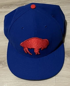 BUFFALO BILLS RETRO NEW ERA FITTED HAT 7 5/8 NEW NWOT 59FIFTY JOSH ALLEN - Picture 1 of 3