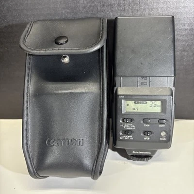 SUNPAK POWER ZOOM 4000AF Flash Hot Shoe mount For Canon Tested With Case - Image 1 of 4