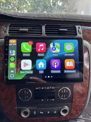 10.1'' For GMC Yukon 2007-2014 Android 15 CarPlay Car Radio Stereo GPS - Image 1 of 4