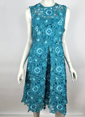 Vestido Lela Rose Falda Completa de Encaje Mujer 10 Nuevo con Etiquetas $2495 Cierre de Cremallera Forrado Sin Nivel Foto 1 de 4