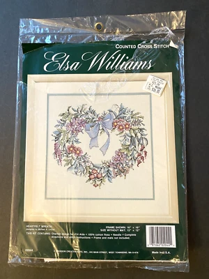 Kit de punto de cruz contado de Elsa Williams corona sincera imagen casa de campo NUEVO Foto 1 de 2