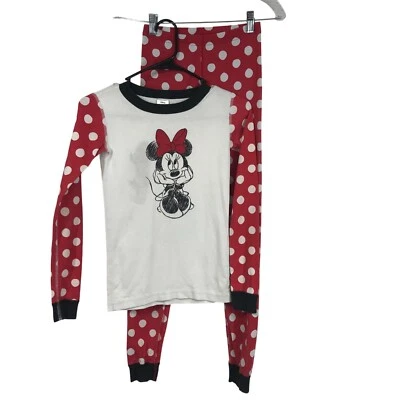 HANNA ANDERSSON - GIRLS 140 CM US 10 - RED & WHITE 2 PIECE DISNEY PAJAMA SET - Image 1 of 4