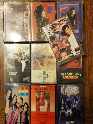 R&B Hip Hop Cassettes 80's 90's (Some Wear) New Kids On The Block Madonna Janet - Image 1 of 3