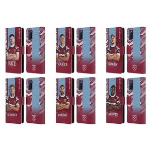 OFFICIAL WEST HAM UNITED FC 2022/23 FIRST TEAM LEATHER BOOK CASE FOR OPPO PHONES - Picture 1 of 12