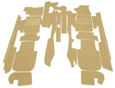 Kit Alfombra Terciopelo Beige para Maserati México 1966-1972 Foto 1 de 2