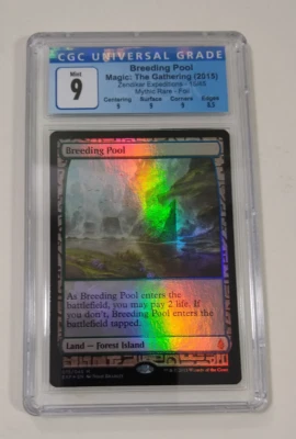 Breeding Pool Foil CGC Graded 9 MINT MTG Zendikar Expeditions NM Graded - Image 1 of 4