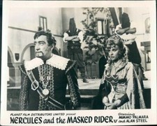 HERCULES AND THE MASKED RIDER MIMMO PALMARA PILAR CANSINO ORIGINAL LOBBY CARD