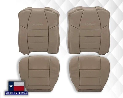 Fundas de asiento bronceadas para Ford F250/F350 Lariat 2002 2003 2004 2005 2006 cabina extendida Foto 1 de 4