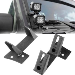 A-Pillar Mount Brackets Offroad For 2007-2018 Jeep Wrangler JK 4" LED Light Bar - Foto 1 di 12