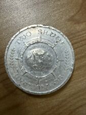 2 OZ .999 Fine Silver WORLD TRADE 1973 MUNDINEROS coin round fat rolo rare