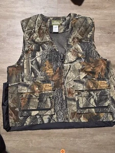 VINTAGE RARE Quail Unlimited Hunting Vest Men’s L Camo Realtree OUTDOORS HUNTER - Picture 1 of 4