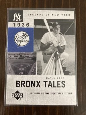 2001 Upper Deck Legends of New York #129 Joe DiMaggio - Yankees HOF - MINT - Image 1 of 2