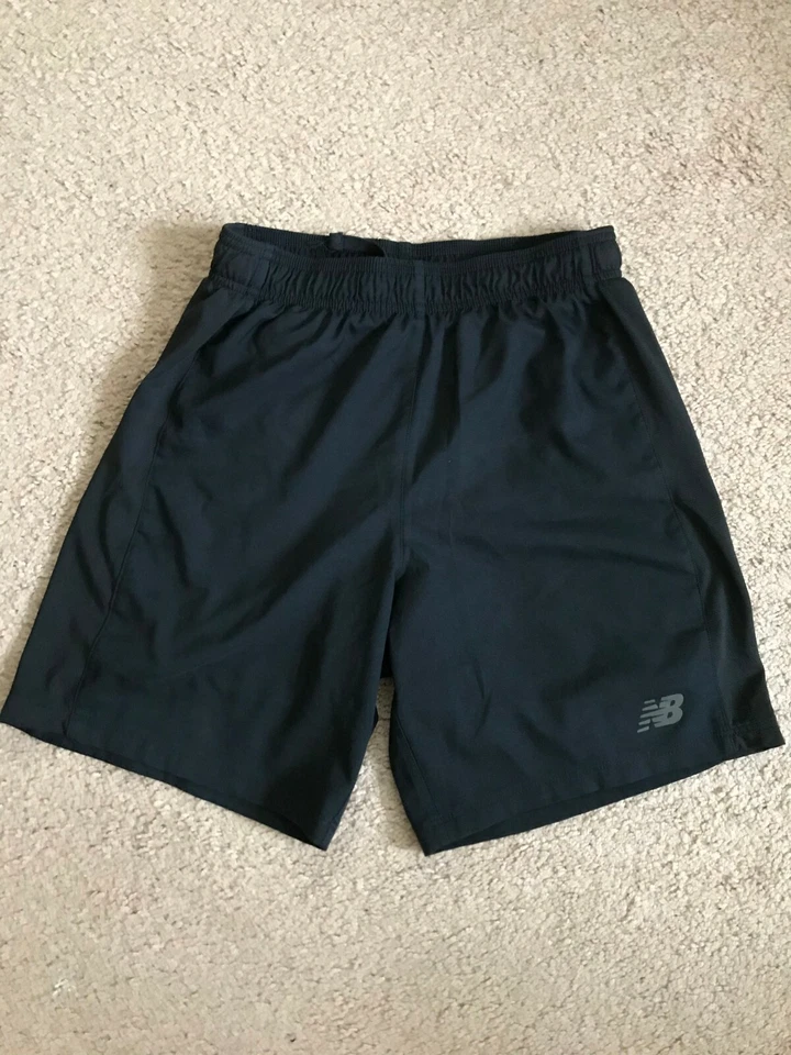 New Balance Boys Black Loose Small Logo Active Wear Athletic Shorts Size S   - Image 1 of 3