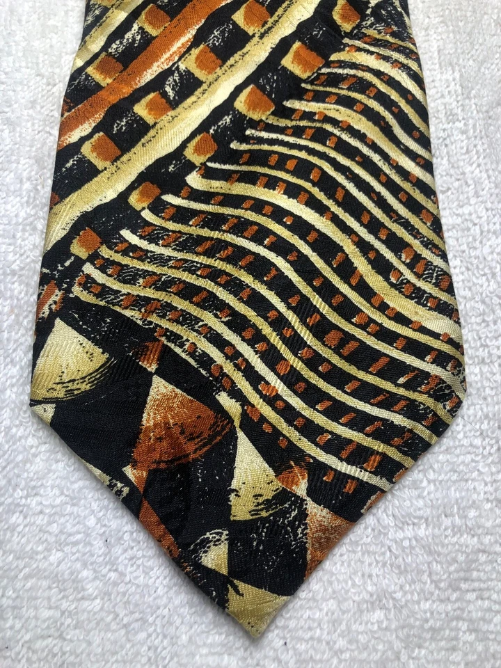 MARCO POLO HOMBRE CORBATA NARANJA AMARILLO NEGRO 4 X 58 Foto 1 de 4