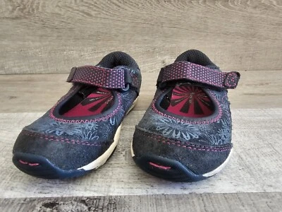 Baby Harlow By Stride Rite синий и розовый размер 6,5 туфли платье Mary Jane - Изображение 1 из 4