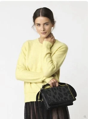 Свитер By Malene Birger размер S трикотажный цитрон желтый шерстяной мохеровый открытый шов - Изображение 1 из 4