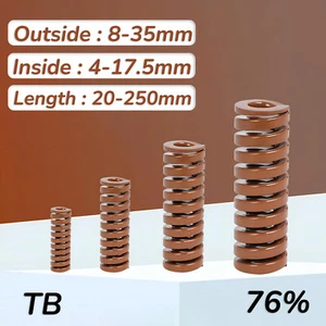 Molla a compressione TB per carichi pesanti, diametro 8-35 mm e lunghezza fino a 250 mm - Foto 1 di 3