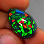 13.06Ct Eye-Popping 3D Ribbon Flash Pattern Natural Welo Black Opal Gems