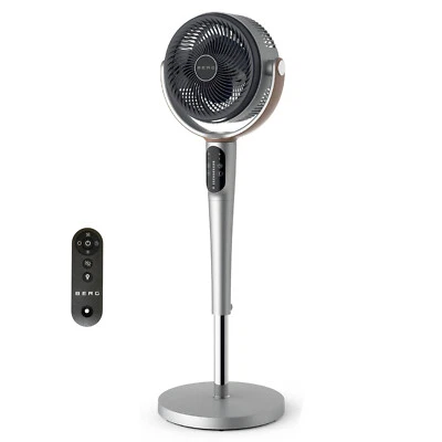 BERG Breeze remote control 24 speed 3D oscillating 40W pedestal fan + LED light - Image 1 of 4