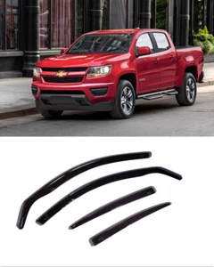 VISERAS PARA VENTANA PARA CHEVCHEVROLET COLORADO 2013-23 PROTECTOR SOLAR LLUVIA DEFLECTORES DE VIENTO - Imagen 1 de 1