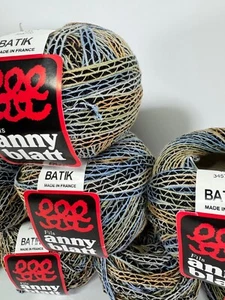 Lot of 8 Anny Blatt Fils flat Ribbon Yarn "BATIK" 4 NEW +4 FREE Reclaimed 50g ea - Picture 1 of 11