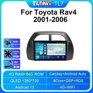 Android Car Radio For Toyota RAV4 2001-2006 Stereo CarPlay Multimedia Player GPS - Picture 1 of 32