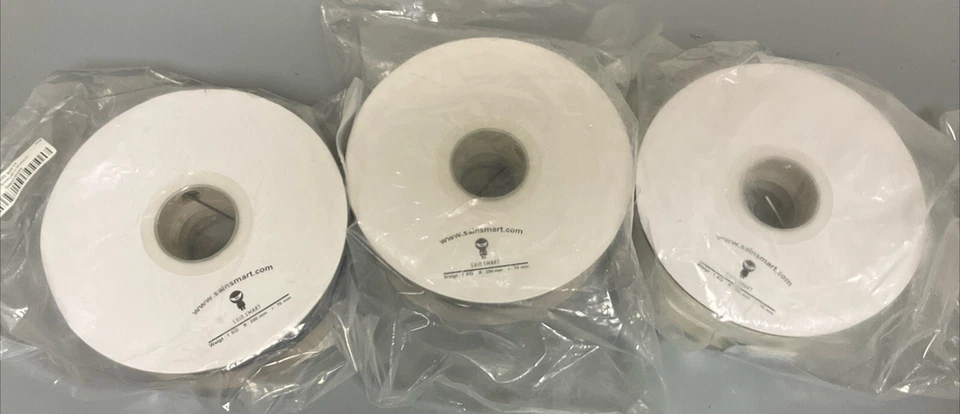 Lot of 3 SainSmart ABS 1.75mm Filament | Two Black One White - Image 1 of 4