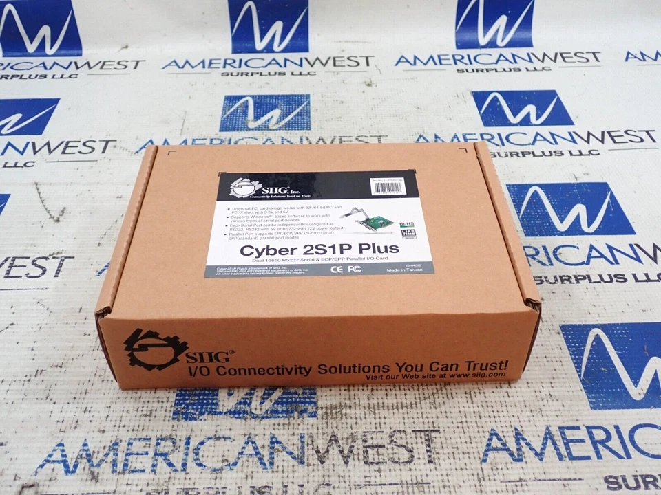 New SIIG JJ-P21012-S6 Cyber 2S1P Plus Serial & ECP/EPP Parallel I/O Card - Image 1 of 4