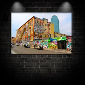5Pointz building Graffiti Canvas Print Wall Art Poster 30 x 20 Five pointz NYC - Picture 1 of 5