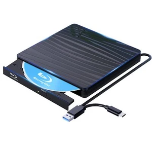 Lecteur Externe Blu Ray 50G USB 3.0 & Type-C Bluray Lecteur Graveur Bluray Ex... - Afbeelding 1 van 7