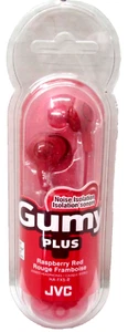New/Sealed JVC Gumy Plus Noise Isolation Raspberry Red (HA-FX5-R-KX)  Earbuds - Zdjęcie 1 z 2